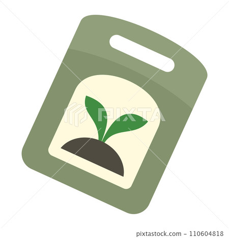 Seed pack icon. Flat illustration of seed pack vector icon for web design 110604818