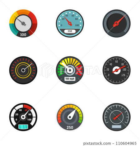 Dashboard icon set. Flat set of 9 dashboard vector icons for web design Dashboard icon set. Flat set of 9 dashboard vector icons for web design 110604965