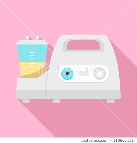 Medical lung device icon. Flat illustration of medical lung device vector icon for web design 110605131