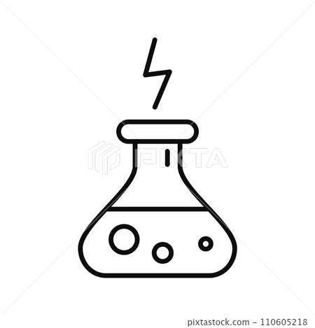 Energy potion icon. Outline illustration of energy potion vector icon for web design isolated on white background 110605218