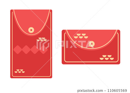 red envelope icon chinese new year sign for greeting card asian flyer invitation poster 110605569