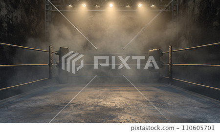 Boxing ring full of fighting spirit 110605701