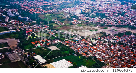aerial view of Tangerang city 110606373