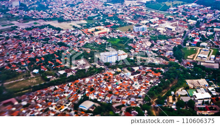 aerial view of Tangerang city 110606375
