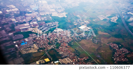 aerial view of Tangerang city 110606377