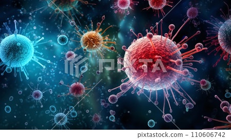 close up of GOOD BACTERIA Protection against disease close up of GOOD BACTERIA Protection against disease 110606742