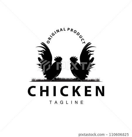 Chicken logo farm animal livestock chicken farm design fried chicken restaurant Chicken logo farm animal livestock chicken farm design fried chicken restaurant 110606825