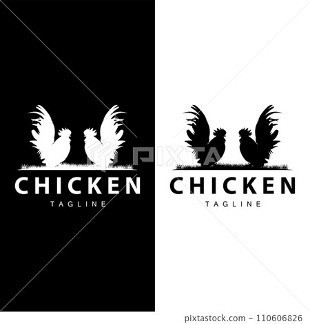Chicken logo farm animal livestock chicken farm design fried chicken restaurant 110606826