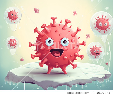 活躍病毒的插圖 110607085
