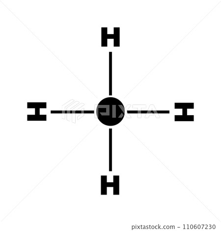 Methane molecule icon Methane molecule icon 110607230