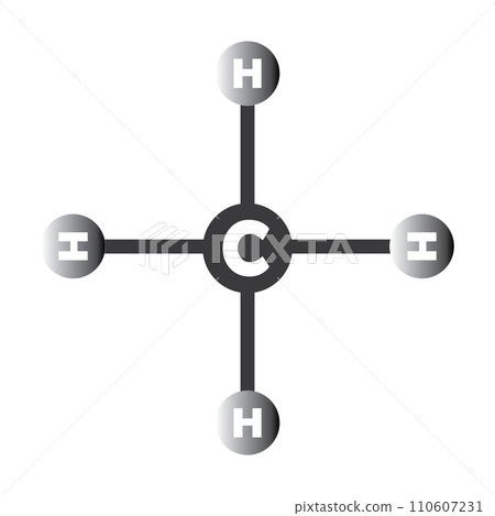 Methane molecule icon Methane molecule icon 110607231