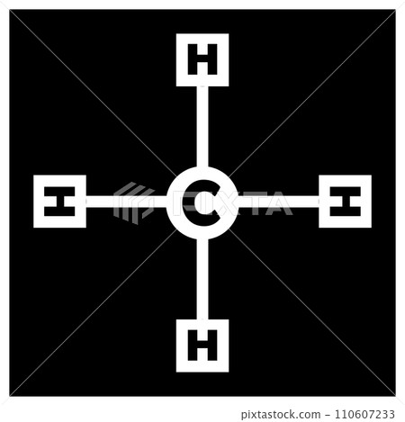 Methane molecule icon Methane molecule icon 110607233