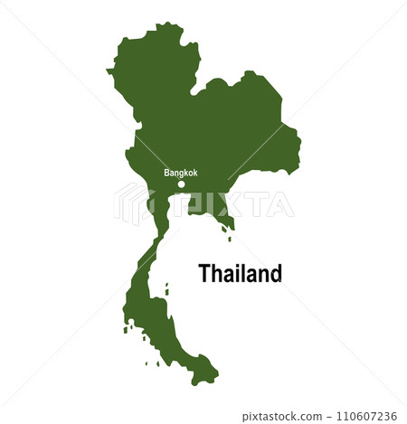 Thailand map icon 110607236