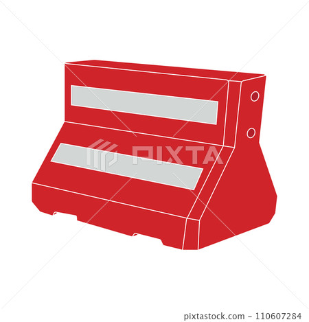 Plastic road divider icon Plastic road divider icon 110607284