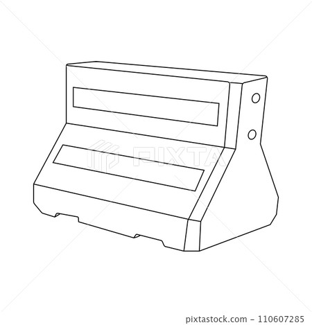 Plastic road divider icon Plastic road divider icon 110607285