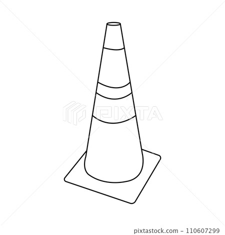 Traffic cone icon 110607299