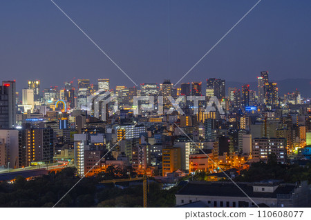 Osaka cityscape seen from Abeno Lucius Sky Gallery Osaka cityscape seen from Abeno Lucius Sky Gallery 110608077