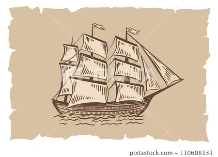 boat, ship, vector 110608131