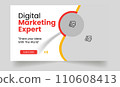 Digital Marketing YouTube Thumbnail design for any videos. Editable video thumbnail and web banner for live workshop business template. Video cover photo for social media 110608413