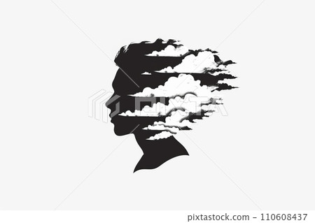 抽象肖像描繪複雜情感概念藝術作品 AI 圖像 11 110608437