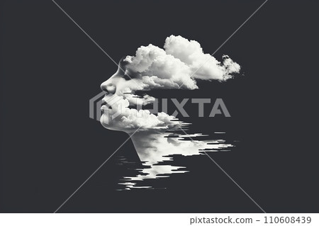 抽象肖像描繪複雜情感概念藝術作品 AI 圖像 13 110608439