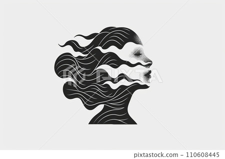 Abstract portrait depicting complex emotions Conceptual art piece AI image 19 Abstract portrait depicting complex emotions Conceptual art piece AI image 19 110608445