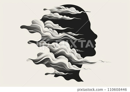 Abstract portrait depicting complex emotions Conceptual art piece AI image 20 Abstract portrait depicting complex emotions Conceptual art piece AI image 20 110608446