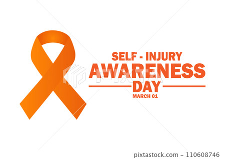 Self Injury Awareness Day Vector illustration Self Injury Awareness Day Vector illustration 110608746