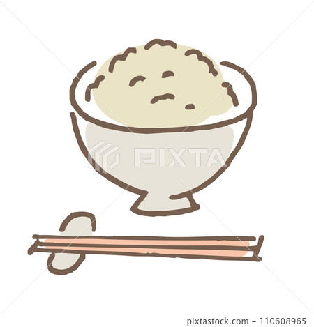 Illustration of brown rice (no name) Illustration of brown rice (no name) 110608965