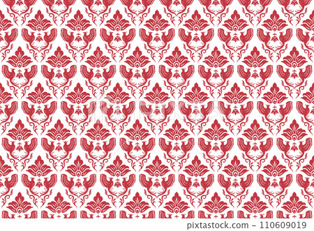 Asian style pattern 31 (red brown) 110609019