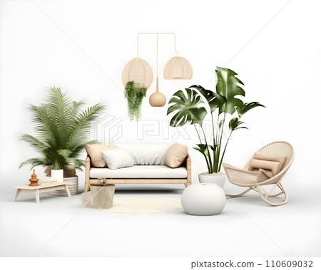 interior design concept home modern architecture furniture object idea generative Ai. interior room house decoration apartment background style illustration project creative. interior architect. 110609032