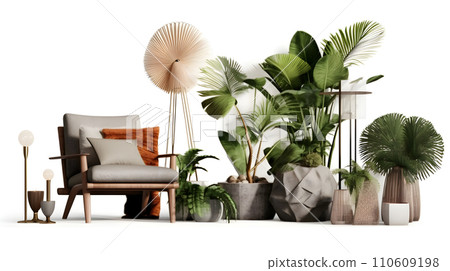 interior design concept home modern architecture furniture object idea generative Ai. 110609198