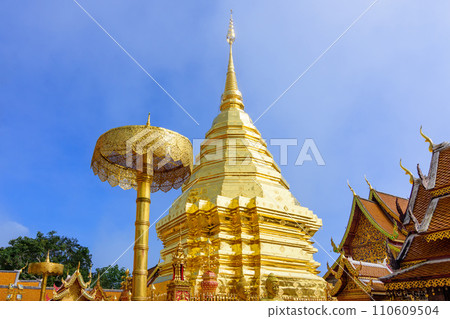 Phra That Doi Suthep Temple is buddhist temple in Chiang Mai, Thailand. 110609504