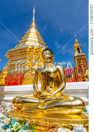 Phra That Doi Suthep Temple is buddhist temple in Chiang Mai, Thailand. 110609507