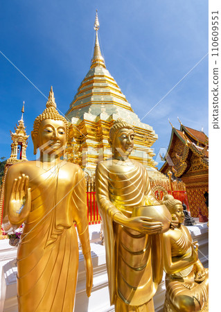 Phra That Doi Suthep Temple is buddhist temple in Chiang Mai, Thailand. Phra That Doi Suthep Temple is buddhist temple in Chiang Mai, Thailand. 110609551