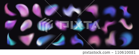 Blur abstract shape with gradient fluid color. Blur abstract shape with gradient fluid color. 110610081