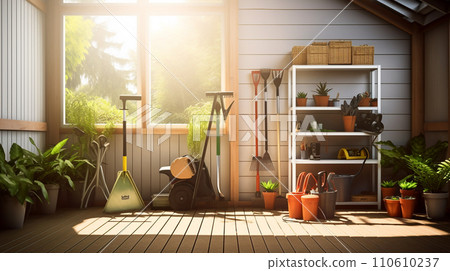 Garden Shed Tools and Equipment Garden Shed Tools and Equipment 110610237