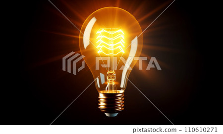 Incandescent Lightbulb Illumination 110610271