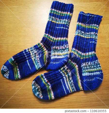 Hand knit socks handmade 110610355