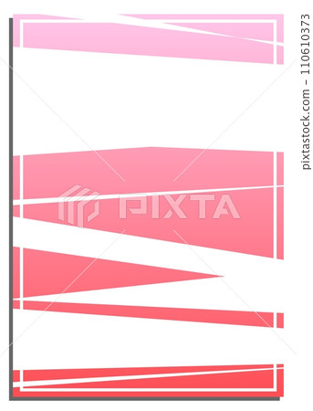 Vertical pink gradient abstract background with geometric horizontal lines, cover, title page of presentation, report, album in A4 format. Template layout for design of printed products. Vector banner Vertical pink gradient abstract background with geometric horizontal lines, cover, title page of presentation, report, album in A4 format. Template layout for design of printed products. Vector banner 110610373