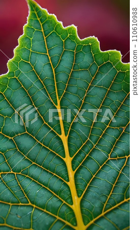 green leaf texture with veins nature background green leaf texture with veins nature background 110610988