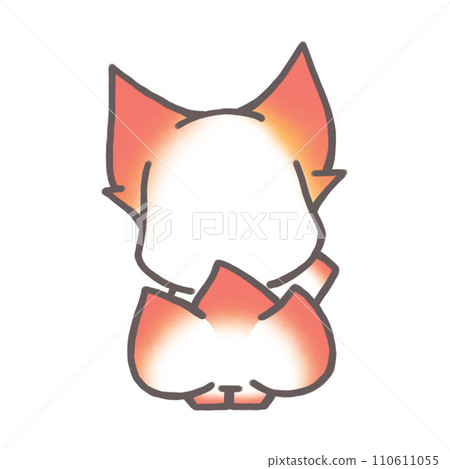 red demon fox from behind 110611055