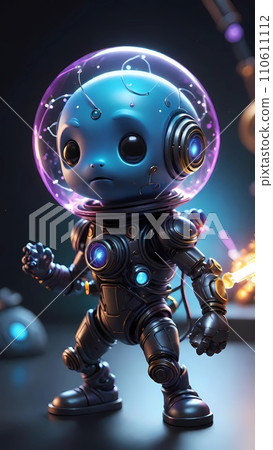 Antimatter robot 3d character design concept illustration Antimatter robot 3d character design concept illustration 110611112