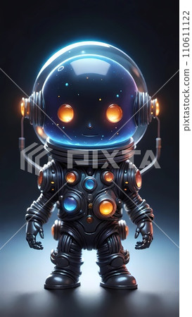 Antimatter robot 3d character design concept illustration Antimatter robot 3d character design concept illustration 110611122