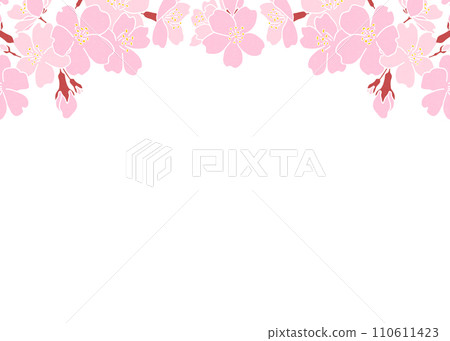 櫻花背景素材 盛開的櫻花 櫻花背景素材 盛開的櫻花 110611423