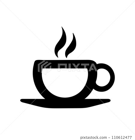 Coffee cup icon. Cup of tea. Hot drink. Vector illustration Coffee cup icon. Cup of tea. Hot drink. Vector illustration 110612477