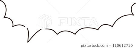 Spiky handwritten speech bubble frame simple line Spiky handwritten speech bubble frame simple line 110612730