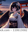 長著烏鴉翅膀的神秘女人 110613082