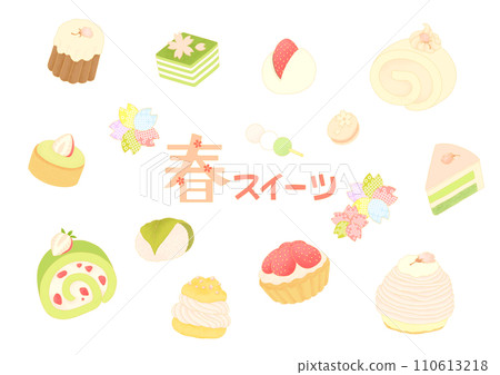 各種可愛的春天甜點 110613218