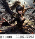 黑色羽毛的女人與戰場 110613398